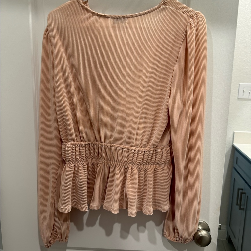 Elegant Peach Blouse